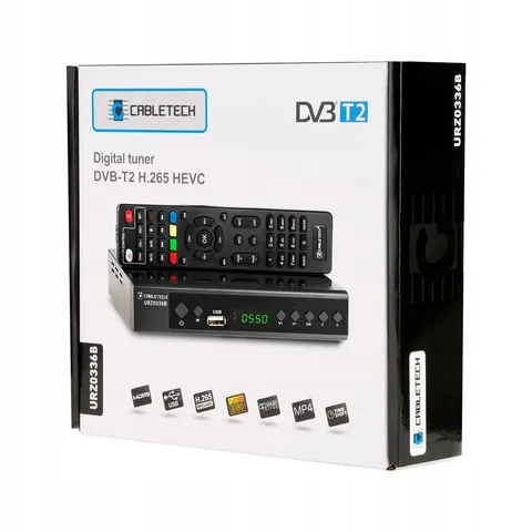 Tuner DVB-T2 H.265 Hevc Cabletech – zdjęcie 2