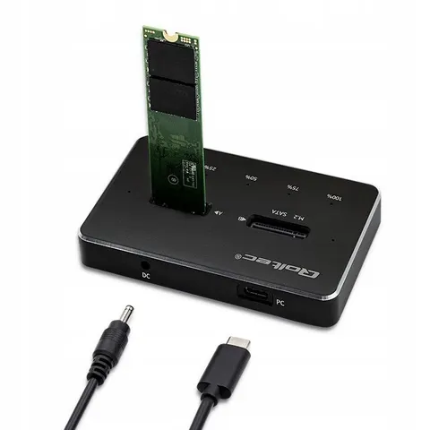 Qoltec Stacja dokujca dysków 2x Ssd M.2 Sata Ngf – zdjęcie 3