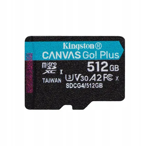 Kingston microSDXC Canvas Go Plus 512GB Adapter – zdjęcie 2