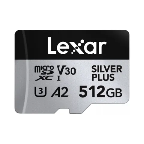 Karta pamięci Lexar High-Performance Silver Plus microSDXC 512GB adapter – zdjęcie 2