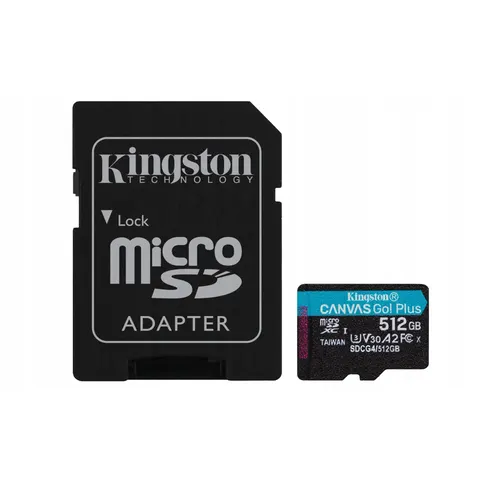 Kingston microSDXC Canvas Go Plus 512GB Adapter – zdjęcie 3