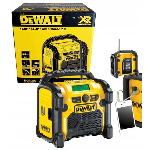 Radio budowlane DeWALT DCR020 Dab+ Fm – zdjęcie 2
