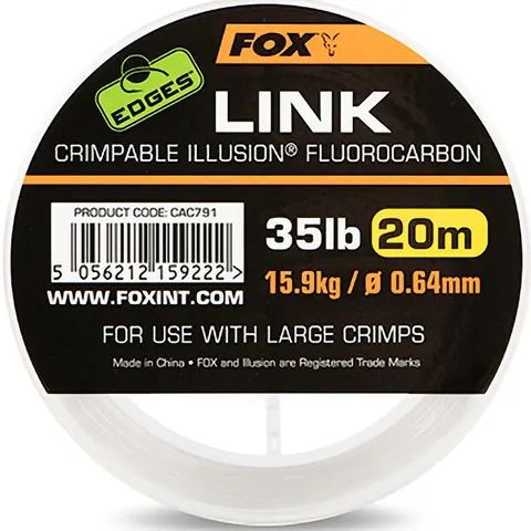Fox Edges Link Crimpable Illusion Fluorocarbon – zdjęcie 3