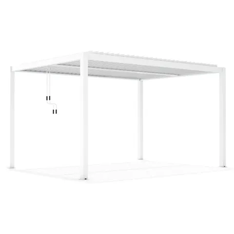 Pergola LUXE LED biała - 4 x 4 x 2,3 m – zdjęcie 2