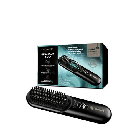 Revamp Cordless Straightening brush – Black – image 3