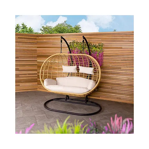 Charles Bentley Double Swing Chair – Natural – image 2