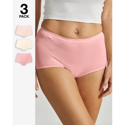 Sloggi 3Pk Basic Maxi Briefs Pink Multi – image 2