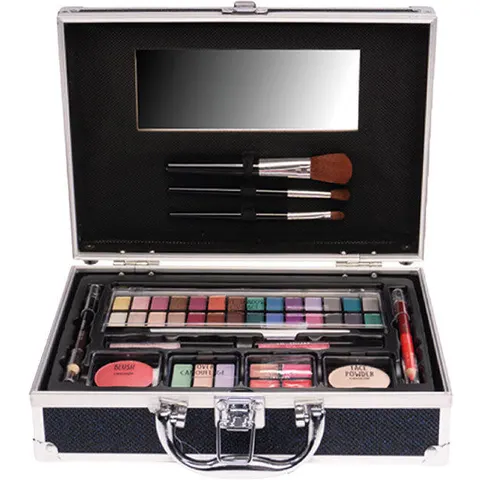 Naima Cosmetic Case Make-up Black Blue Glitter - Default Title – immagine 2