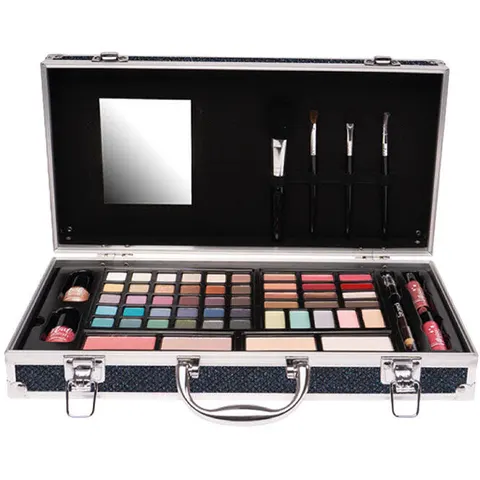Naima Cosmetic Case Make-up Black Blue Glitter L - Default Title – immagine 2