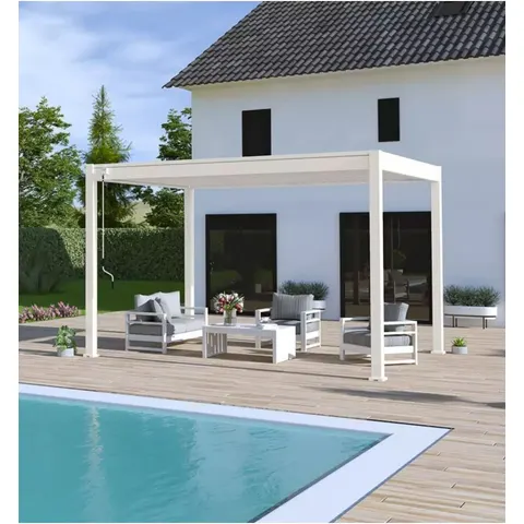 Pergola Bioclimatica Ombréa 3X4MT Bianco – immagine 2