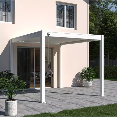 Pergola Bioclimatica Ombréa 3X3MT Bianco – immagine 2