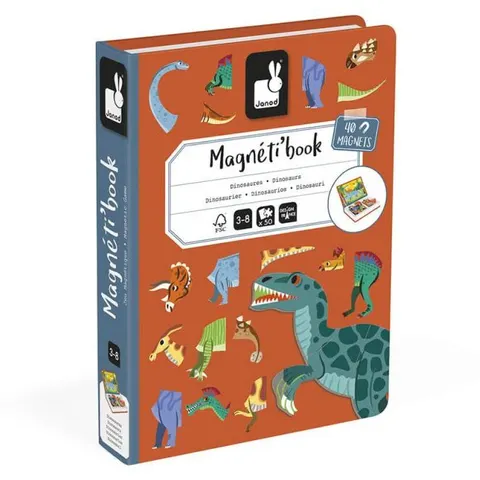 Janod Magneti'book Dinosaurier, 40 Magnete – immagine 2