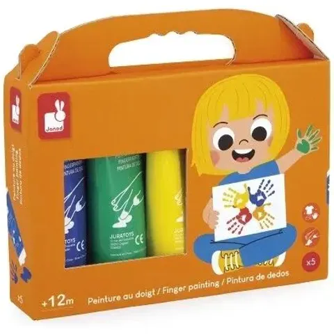Janod Colori a dita lavabili 5 pezzi – immagine 2