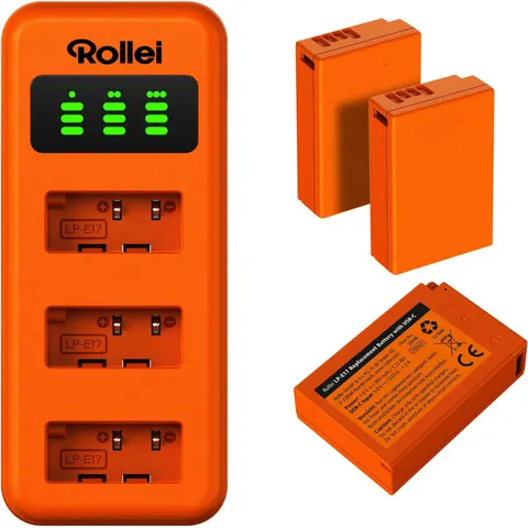 Rollei Kit LP-E17 3x batteries et chargeur – image 2