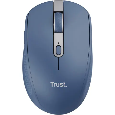 Trust Ozaa Silent Wireless Mouse - Bluetooth & 2.4GHz, Multi-Device, Eco-Friendly, Rechargeable, for Windows, Mac, Android, Laptop & PC - Blue, New – image 2