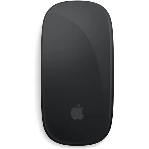 Apple Magic Mouse: Bluetooth, rechargeable. Works with Mac or iPad; Black, Multi-Touch surface (USB-, use-like new – image 2
