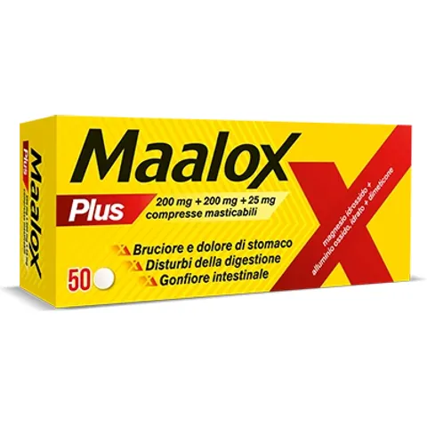 Maalox Plus 50 Compresse Masticabili – immagine 4