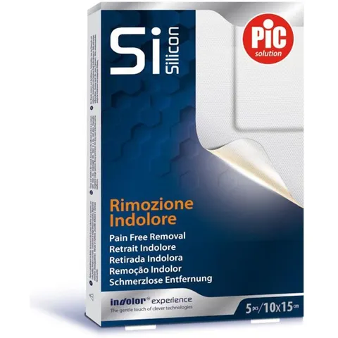 pic Cerotto Post Operatorio Silicone 10x15cm 5 Pezzi – immagine 4