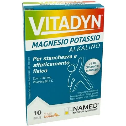 Vitadyn Named Integratore di Magnesio e Potassio 10 Bustine – immagine 2