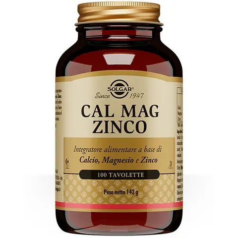 solgar Cal mag zinco 100 tavolette – immagine 5