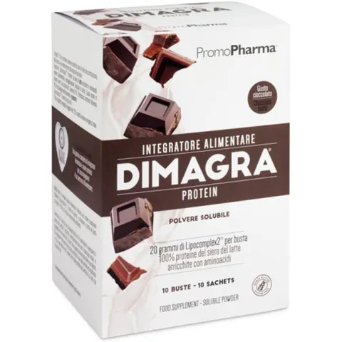 Promopharma Dimagra Protein Cacao 10 Buste – immagine 2