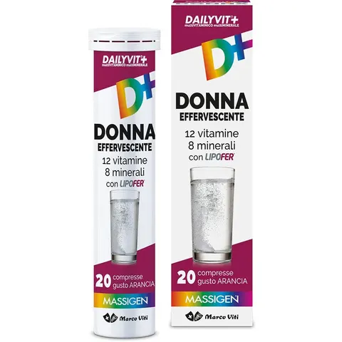 MASSIGEN Donna Effervescente 20 Compresse Effervescenti – immagine 4