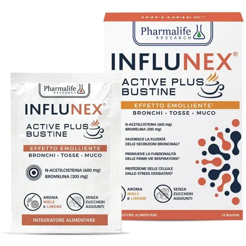 PHARMALIFE RESEARCH Srl INFLUNEX Active Plus, 14 bustine – immagine 2