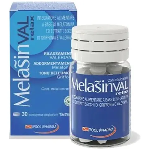 Pool Pharma Melasin Val Integratore Alimentare, 30 compresse – immagine 2