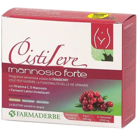 Farmaderbe Cistileve Mannosio Forte 12 Bustine – immagine 3