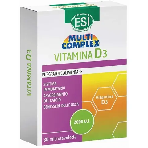 multicomplex Esi Vitamina D3 Integratore 30 Tavolette – immagine 5