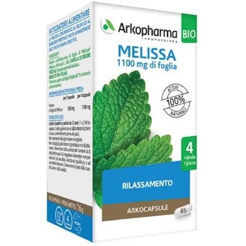 arkofarm Arkocapsule Melissa 45capsule Bio – immagine 4