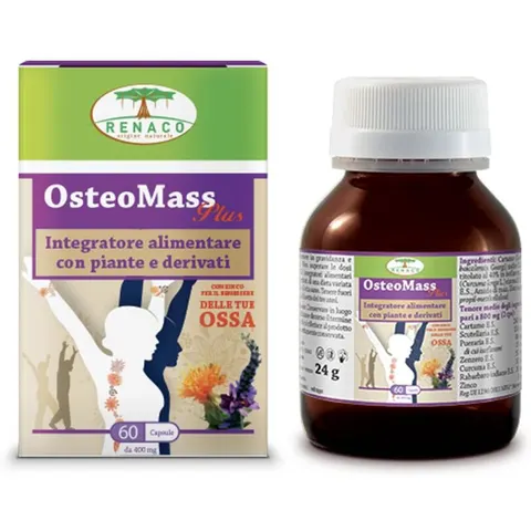 renaco Osteomass plus 60 capsule flacone 24 g – immagine 2