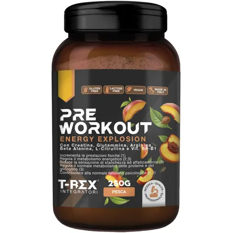 T-Rex Integratori T-Rex Pre Workout Pesca 250G – immagine 4