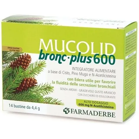 FARMADERBE Srl MUCOLID BRONC 600 PLUS 14BUST – immagine 4