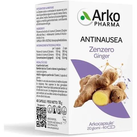 arkofarm Arkocapsule Zenzero 40 Capsule – immagine 2