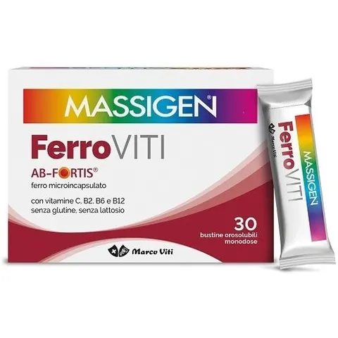 Massigen FerroViti Integratore Di Ferro 30 Bustine – immagine 2