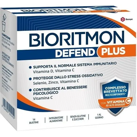 DOMPE' FARMACEUTICI SpA Bioritmon Defend Plus, 14 bustine – immagine 3
