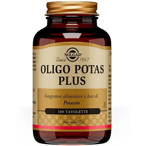solgar Oligo potas plus 100 tavolette – immagine 5