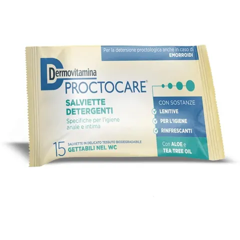 dermovitamina proctocare Salviette 15 Pezzi – immagine 3