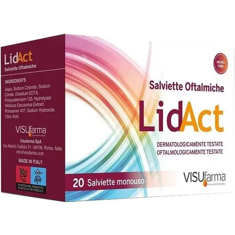 VISUFARMA SpA LIDACT Salviette Oftalmiche, 20 Pezzi – immagine 4