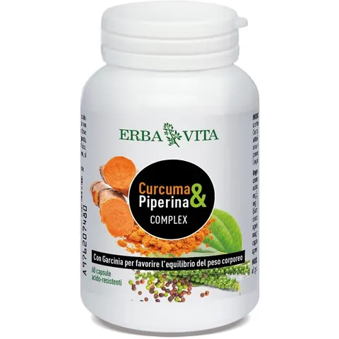 Erba Vita Curcuma & Piperina Complex 60 Capsule – immagine 5