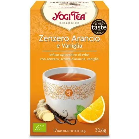 Yogi Tea - Zenzero Arancio E Vaniglia 17 Bustine Da 1 8 Grammi – immagine 2