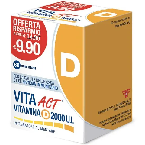 F&f Vitamina D Act 2000ui 60cpr – immagine 5