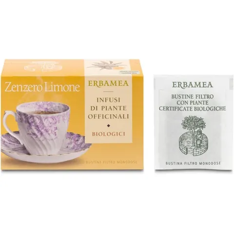 erbamea Zenzero Limone Bio 20 Bustine – immagine 3
