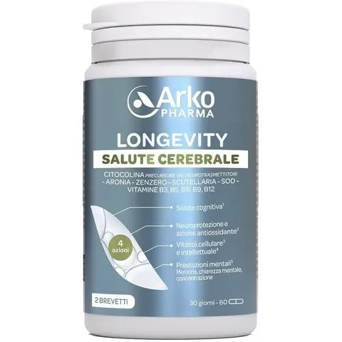 ArkoPharma LONGEVITY SALUTE CEREB 60CPS – immagine 2