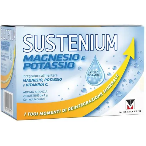 A.MENARINI IND.FARM.RIUN.Srl Sustenium Magnesio e Potassio 28 Bustine – immagine 4