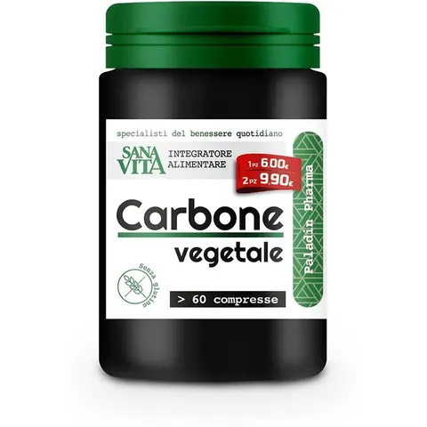 sanavita carbone vegetale 60 compresse – immagine 3