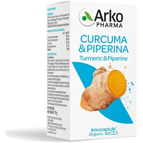 Arkocapsule Bio Curcuma e Piperina - 40 Capsule – immagine 4