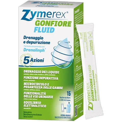 Zymerex Gonfiore Fluid 15 Bustine – immagine 4