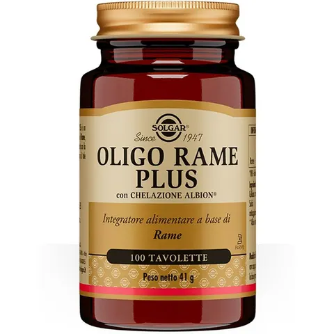 solgar Oligo rame plus 100 compresse – immagine 4
